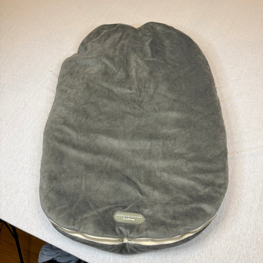 JJ Cole Bundleme Infant Cozy Footmuff Stroller Snowsuit Gray‎ Sherpa Lined